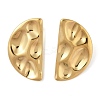 304 Stainless Steel Half Round Stud Earrings for Women EJEW-S001-11-1