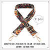 Flower Pattern Nylon Canvas Handbag Webbing Bag Straps PW-WG5C768-05-2