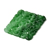 Natural Myanmar Jade Dyed Connector Charms G-Z162-18B-2