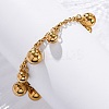 Ion Plating(IP) 304 Stainless Steel Charm Bracelets BJEW-L636-05-G-2