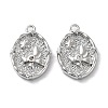 Rack Plating Brass Micro Pave Cubic Zirconia Pendants KK-K333-97P-1