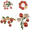 1Pc Alloy Fruit Brooches JEWB-YW0001-07-2