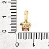 Brass Micro Pave Cubic Zirconia Charms KK-D356-05D-G-3