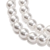 Baking Paint Pearlized Glass Pearl Round Bead Strands PEAR-H019-02B-04-4