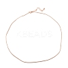 Brass Snake Chain Necklaces NJEW-K123-07RG-2