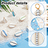 42Pcs 42 Styles Natural Cowrie Shell Pendants PALLOY-HY00038-5
