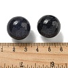 Synthetic Blue Goldstone Round Ball Figurines Statues for Home Office Desktop Decoration G-P532-02A-01-3
