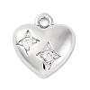Brass Micro Pave Cubic Zirconia Charms KK-A240-21P-1