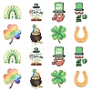 32Pcs 8 Styles St.Patrick's Day Themes Printed Wood Pendants WOOD-FS0001-43-2