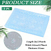 Heart Pattern Polyester Mesh Fabric DIY-WH0591-146B-2