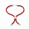Nylon Twisted Cord Bracelet Making MAK-T003-07G-3