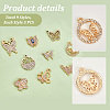 45Pcs 9 Styles Alloy Pendants ALRI-PH0001-30-4