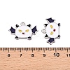 Halloween Theme Alloy Enamel Pendants ENAM-T020-08E-3
