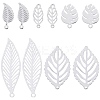 100Pcs 5 Styles 304 & 201 & 316 Surgical Stainless Steel Pendants STAS-SC0006-84-1