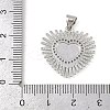 Brass Micro Pave Cubic Zirconia Pendants KK-P323-11F-P01-3