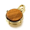 Brass Micro Pave Cubic Zirconia Pendants KK-S523-16G-3