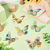 6Pcs 6 Styles Rack Plating Alloy Enamel Big Pendants ENAM-TA0002-76-5