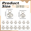 60Pcs 2 Styles Tarnish Resistant 304 Stainless Steel Pendants STAS-LP0002-57-2
