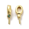 Brass Micro Pave Cubic Zirconia Cup Pearl Peg Bails Pin Pendants KK-S397-01B-1
