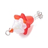Imitation Austrian Crystal Beads and Acrylic Beads Pendants PALLOY-TA00373-5