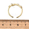 Brass Micro Pave Cubic Zirconia Cuff Rings for Women RJEW-H247-09G-5