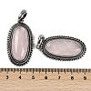 Natural Rose Quartz Pendants G-I370-07AS-08-3