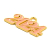 Alloy Enamel Pendants PALLOY-ZX001-12G-02-2