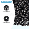 500Pcs Plating Acrylic Beads PACR-SP0001-09C-2