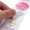 Flat Round Paper Thank You Stickers LS-DIY-C042-06-4