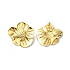 Ion Plating(IP) 304 Stainless Steel Stud Earrings STAS-L024-004G-01-1