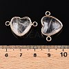 Natural & Synthetic Mixed Stone Love Heart Pendants G-T138-205M-G-5