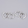 Tibetan Style Double Heart Links connectors TIBE-M029-02AS-LF-2