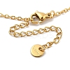Boho Plasic Bead & 304 Stainless Steel Flower & leaf Pendant Cable Chain Necklaces for Women NJEW-A032-07G-02-3