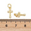 Brass Micro Pave Cubic Zirconia Pendants KK-A269-27G-3