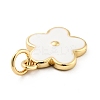 Rack Plating Brass Enamel Charms KK-G387-09G-01-3