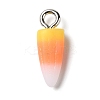 Halloween Opaque Resin Candy Corn Charms RESI-G102-01-2