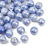 Glazed Porcelain Round Beads PORC-S490-8mm-09-1