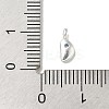 925 Sterling Silver Cubic Zirconia Moon Charms STER-R002-02S-04-3