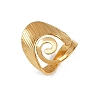 304 Stainless Steel Cuff Open Rings for Women RJEW-H255-01G-05-4