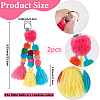 The Colors of the Small Pom Balls are Random Color KEYC-WH20004-01C-2