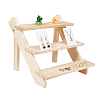 DIY 3 Tier Stair Style Pine Wooden Plant Stand Kit ODIS-WH0025-108-1