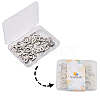 304 Stainless Steel Alphabet Letter Charms STAS-PH0019-70-8