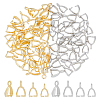 90Pcs 6 Style Rack Plating Brass Ice Pick Pinch Bails KK-DC0004-41-1