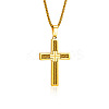 Religion 304 Stainless Steel Pendant Necklaces for Men WG51DD4-01-2