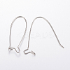 Tarnish Resistant 304 Stainless Steel Hoop Earrings Findings Kidney Ear Wires LS-X-STAS-H434-46P-2