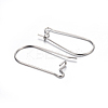 Tarnish Resistant 304 Stainless Steel Hoop Earring Findings X-STAS-P223-01P-03-2
