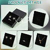 12Pcs Square Cardboard Necklace Box CBOX-NB0001-30-5