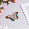 1Pc Butterfly Pave Colorful Rhinestone Brooch JEWB-LP0004-14-1