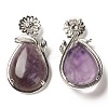 Natural & Synthetic Mixed Gemstone Pendants G-A031-02P-4