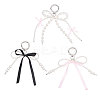 3Pcs 3 Styles Alloy Keychains KEYC-GL0001-17-1